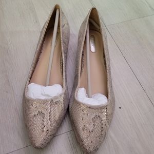 Marks faux snake skin flats